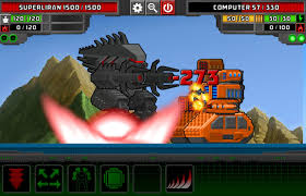Fight until one of the mechs explode! Super Mechs Hacked All Weapons