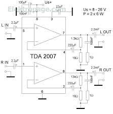 It supports up to 28 volts of operating a tda2003 amplifier circuit is very easy to make. Tda2007 2x 6 Watt Amplifier Schematic Circuit Tda2007 2x 6 Watt Amplifier Circuit And Notes Schematic Circuits Elektropage Com