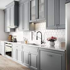 Good housekeeping monique valeris is the senior home editor for good housekeeping, where she covers decorating ideas,. 25 Ways To Style Grey Kitchen Cabinets
