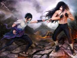 Add it to your homescreen and you'll feel darkness hovering over your head. Art Naruto Sasuke Uchiha Madara Uchiha Battle Wallpapers Desktop Background
