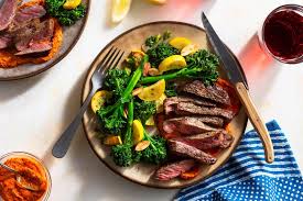 Courgettes) or baby marrow (cucurbita pepo) is a summer squash. Steaks And Romesco With Baby Broccoli Summer Squash And Almonds Sunbasket