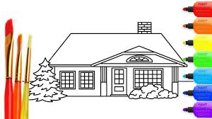 For house plans, you should be using a scale of 1/4 inch to a foot for the floor plan drawings. How To Draw A Big House Easy Step By Step Drawing Tutorial Easy