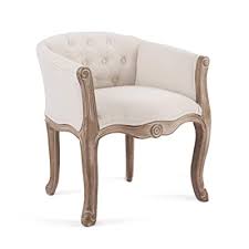 Designed in the timeless louis xv style, this classic french bergere chair looks fresh for. Buy Vonluce Bergere Upholstered Fabric Dining Armchair French Vintage Accent Chair For Living Room Barrel Chair For Bedroom More Modern Louis Xv Chair With Curved Rubberwood Legs Padded Seat Beige Online In