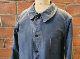 Veste En Moleskine Antique Delavee Vetement De Travail 319 Etsy In 2020 Button Up Shirts Up Shirt Shirts