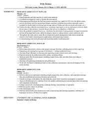 Lab Research Assistant Resume Samples Velvet Jobs