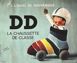 Dd La Chaussette De Classe 1ere A L Indice De Performance Vers 1970 Image Publicitaire Vieille Publicite Pub Vintage