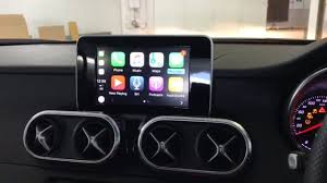 Apple Car Play In Mercedes X Class Utility Youtube