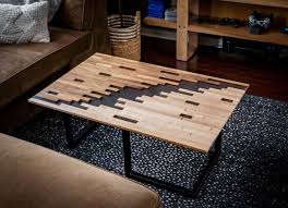 This sled rides on two rails, one on each side of the slab. Clear Epoxy Pixelated Coffee Table By Zac Builds Is Simply Cool