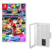 Race your friends or battle them in a revised battle mode on new and returning battle courses. Mario Kart 8 Deluxe Game For Nintendo Switch With Game Caddy 9020576 Hsn