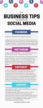 Business Tips To Post On Social Media Social Media Marketing Facebook Social Media Marketing Business Social Media Business