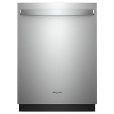 Whirlpool Top Control 24-in Built-In Dishwasher (Fingerprint Resistant  Stainless Steel) ENERGY STAR, 47-dBA in the Built-In Dishwashers department  at Lowes.com