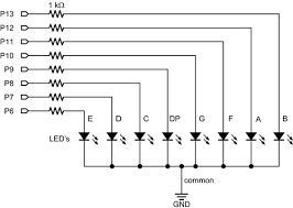 A single led consists of two terminals, an anode and a cathode. Seven Segment Display Learn Parallax Com