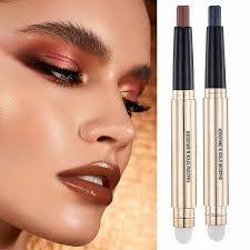Surma Eyeliner Arabic, Double Head Monochrome Eye Shadow Pen Pearl Light  Sleeping Silkworm Eye Shadow High Light Non Fading Beauty Makeup Long  Lasting Color Makeup, Gel Eyeliner Pencil