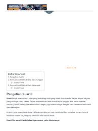 Check spelling or type a new query. Rumus Kuartil Pengertian Cara Menentukan Dan Contoh Soal Pdf Pdf