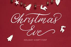 Christmas Eve Font By Billcreativestore Creative Fabrica