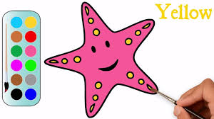 Starfish coloring page free cute pages to print download seashell. How To Draw A Starfish Starfish Coloring Pages Mhp Learning School Youtube