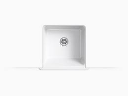 A range of modern wash basins and sinks crafted for your dream bathroom from kohler. Kohler 5665 0 Whitehaven 24 Single Bowl Apron Front Sink In White Park Supply Company