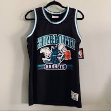 This is a basketball trading card of charlotte hornets. Mitchell Ness Shirts Charlotte Hornets Basketball Jersey Poshmark