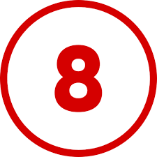 Number 8 - Free education icons