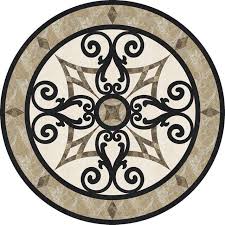 Image From Http St Hzcdn Com Simgs Aad1120d03da89b9 4 6760 Traditional Floor Medallions And Inlays Jpg Floor Medallion Inlay Flooring Marble Medallion
