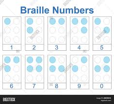 Braille Numbers Vector Photo Free Trial Bigstock