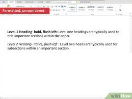Level 1 is the highest or main level of heading, level 2 is a subheading of level 1, level 3 is a do not label headings with numbers or letters. 4 Ways To Write Headings For An Article Wikihow