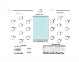 20 Members Table Seating Chart Free Pdf Template Jpg 585 461 Seating Chart Template Wedding Table Seating Chart Table Seating Chart