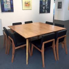 Wooden dining table with metal legs ukutabs songselect. The Stirling Square Dining Table Jahroc Galleries