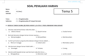 Soal tematik kelas 5 sd tema 2 subtema 2. Contoh Soal Tema 3 Kelas 2 Subtema 3 Contoh Soal Terbaru