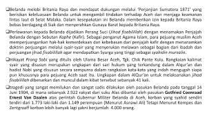 Menghubungkait perjanjian london 1824 dengan kesannya terhadap alam melayu. Kekalahan Belanda Karena Hikayat Perang Di Aceh Ppt Download