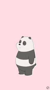 Download Sad Panda Bear Cartoon Phone Wallpaper | Wallpapers.com