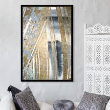 #art #acrylic #painting #gold #framed wall art. Oliver Gal Chosen One Abstract Wall Art Framed Print Paint Gray Gold Overstock 32194466