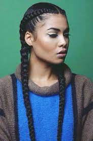 Un Ruly Stand Out Style Double French Braids Video Hair Styles Natural Hair Styles Cool Braid Hairstyles