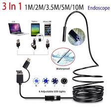 In stock and ready to ship. Buy 3 In 1 Mini Usb Borescope Endoscope Waterproof Inspection Camera Adjustable 6 Led Snakes Camera 10 5 3 5 2 1m At Affordable Prices Free Shipping Real Reviews With Photos Joom