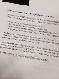 Letter of employment for loan canada. Underground Economy Players Impervious To Cra S Nudge Experiment Cbc News