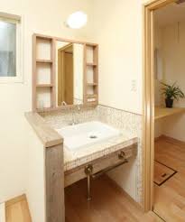 洗面所施工事例 instagram 香川の注文住宅 工務店 株式会社大河内工務店 corner bathtub bathroom vanity bathroom