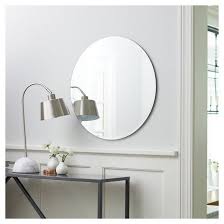 Round Frameless Decorative Wall Mirror Threshold Mirror Wall Decor Mirror Wall Round Mirror Bathroom