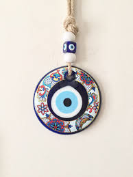 Evil Eye Wall Decor Evil Eye Art Blue Evil Eye Wall Hanging Etsy In 2021 Evil Eye Art Blue Evil Eye Eye Art