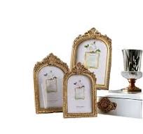 Handmade Antique Ornate Wooden Resin Picture Frames Victorian Retro  Decorative Photo Frames for Tabletop Wall Hanging Home Decor