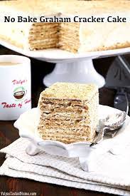 No Bake Honey Graham Cracker Cake Valya S Taste Of Home Graham Cracker Cake Graham Cracker Dessert Graham Cracker Recipes Desserts