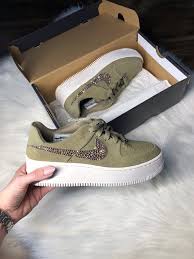 swarovski nike air force 1 sage low women casual sneakers