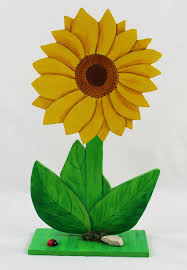 Sonnenblume Sonnenblume Basteln Sonnenblumen Holzblumen