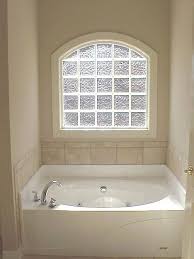 Glass Block Window In Shower With Glass Block Window Cultured Marble And Higher Vanities And Glass Block Windows Window In Shower Bathroom Window Glass