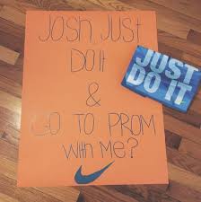 The best will you go to prom with me? Nike Promposal Idea For A Guy Cute Prom Proposals Homecoming Proposal Asking To Prom