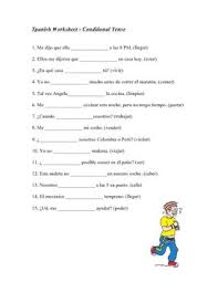 Spanish Worksheet Conditional Spanish Worksheets Teaching Sentences Language Resources