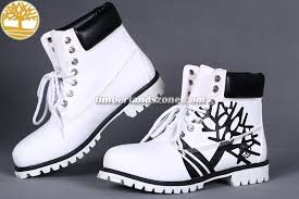 Black And White Timberlands Mens Cheap Timberland 6 Inch White Boots Men S Print Black Tree Logo 83 99 Timberland Boots Mens Boots Cheap Timberland Boots