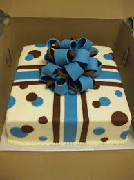 Cream Square Birthday Cake Designs For Men A Piece Of Cake Present Cakes Present Cake Birthday Cakes For Men New Birthday Cake