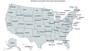 Click on the map or type in an address or zip code on the center of your search. U S States Compared To Cities Similar Population Vivid Maps City United States Map States