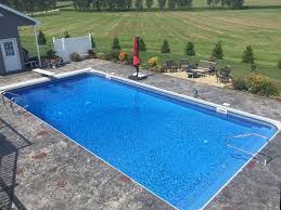 16 X 32 Rectangle Swimming Pool Kit With 42 Polymer Walls Rectangle Swimming Pools Rectangle Pool Pools Backyard Inground
