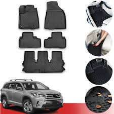 Buy online and pick up in store, or get fast, free delivery on qualified orders. Floor Mats Liner 3d Molded Black Fits Toyota Highlander 2014 2019 Omac Shop Usa Auto Accessories